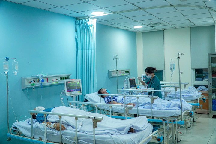 Bệnh nhân đột quỵ điều trị tại Bệnh viện Quân y 175. (Ảnh: BVCC)