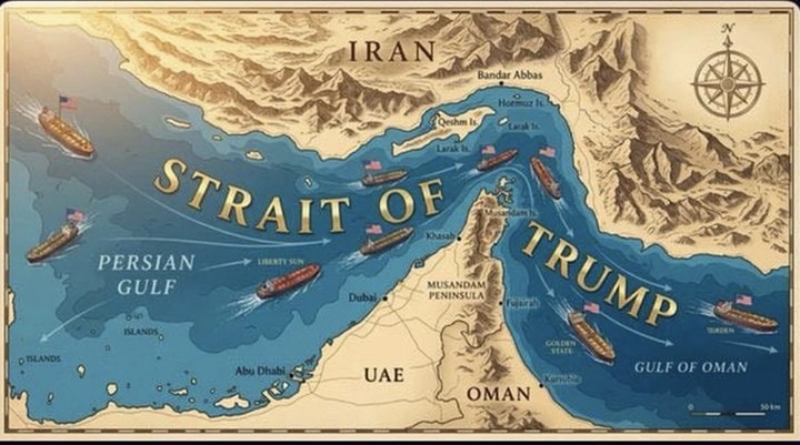 Tổng thống Trump đăng bài, đổi tên eo biển Hormuz thành ‘eo biển Trump’ - 1