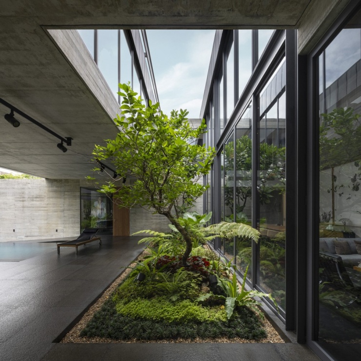 Biệt thự 640 m2 thông thoáng với thiết kế 'trên kín dưới hở' - 7
