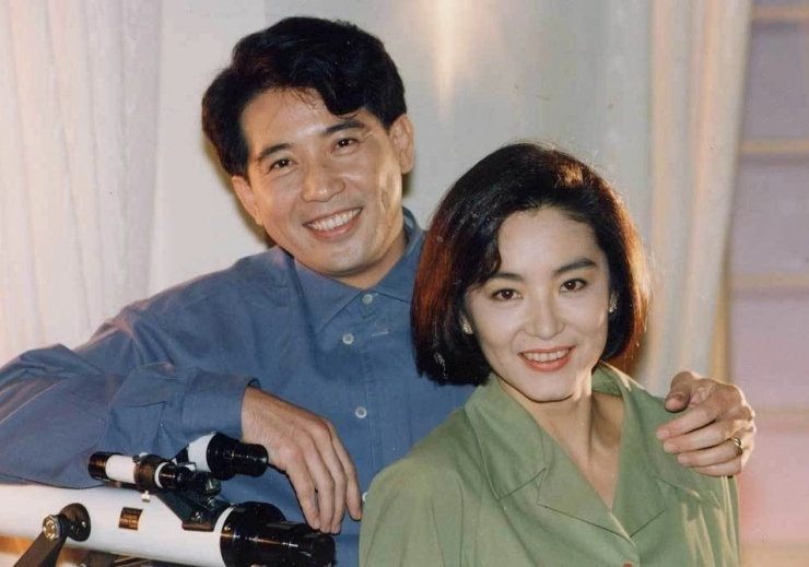 Lâm Thanh Hà và nam diễn viên Tần Hán.