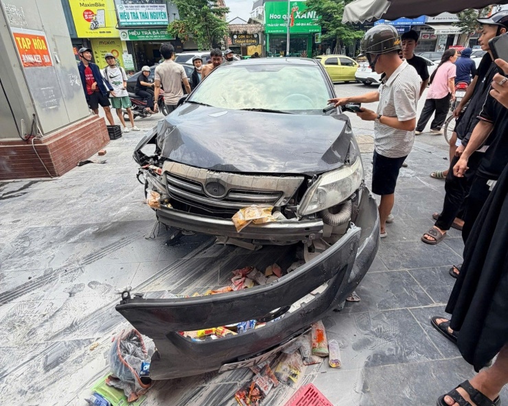 Hiện trường vụ tai nạn. Ảnh: CTV