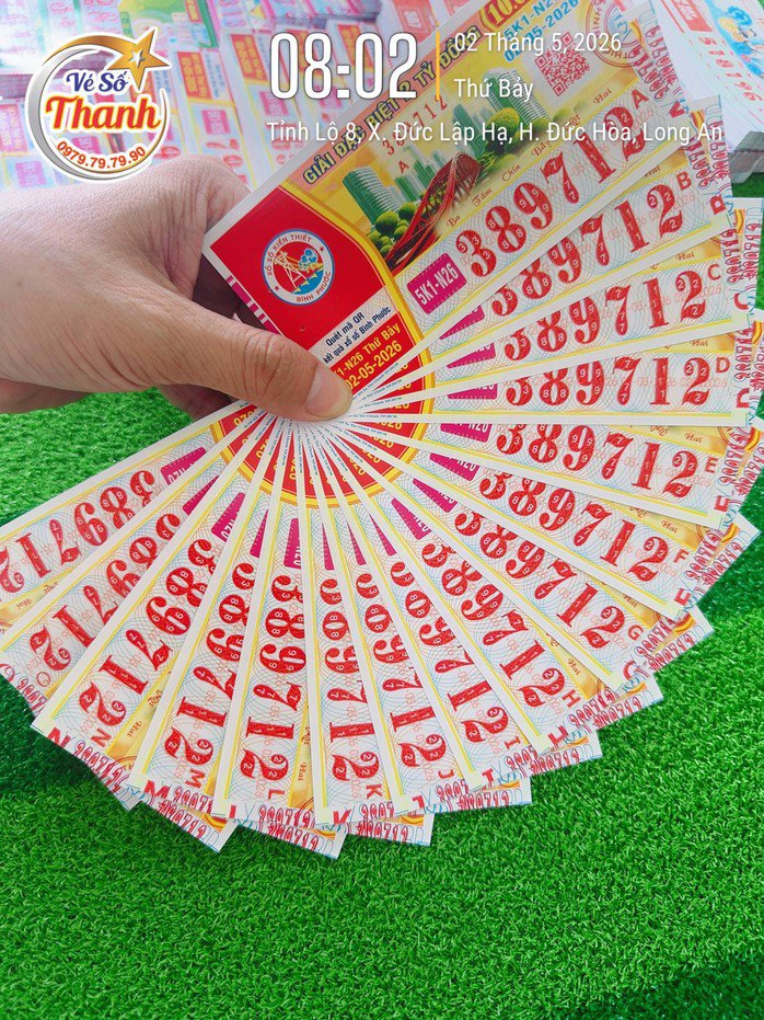 Xổ số miền Nam ngày 2-5 sẽ mở thưởng đối với vé số của 4 đài là Long An, TPHCM, Hậu Giang và Bình Phước. Ảnh: ĐLVS Thanh