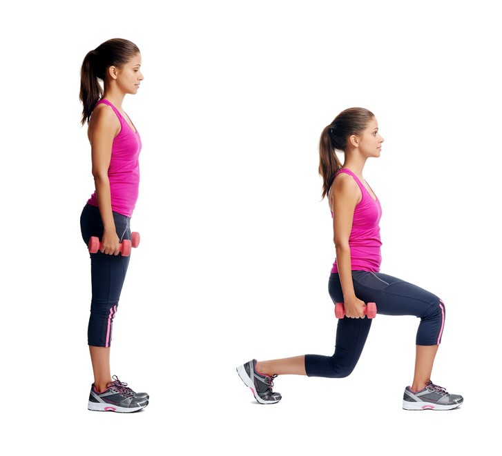 Bài tập Lunges.