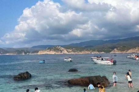 Rời ca nô lướt sóng vịnh Vĩnh Hy, du khách lại "ngất ngây" hái nho chín mọng tại vườn lão nông Ba Mọi