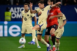 Video bóng đá Osasuna - Barcelona: Đột biến từ các dự bị (La Liga)