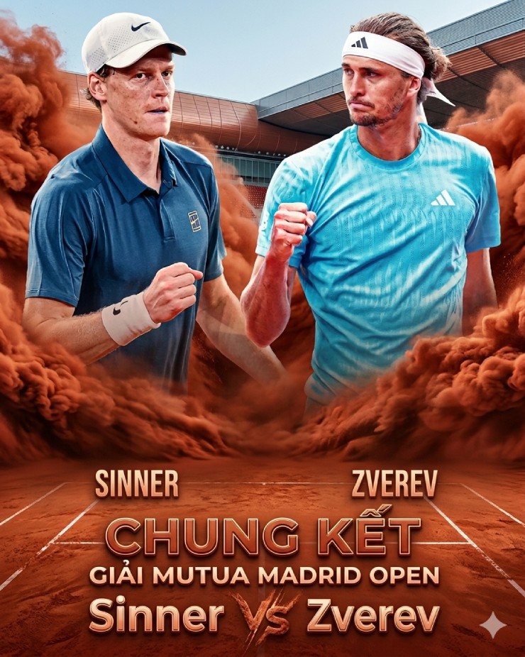 Trận chung kết được chờ đợi ở Madrid Open 2026