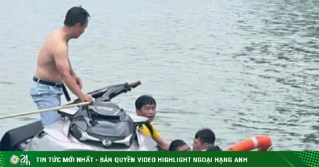 Vận động viên flyboard ngất xỉu sau 7 phút chìm dưới hồ Núi Lớ, toàn bộ hoạt động biểu diễn tạm dừng