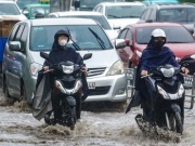 Không khí lạnh tràn xuống, miền Bắc tiếp tục mưa to