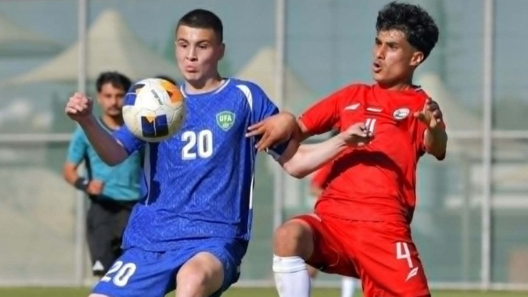 U17 Yemen trong trận giao hữu với U17 Uzbekistan. (Ảnh: UFA).&nbsp;