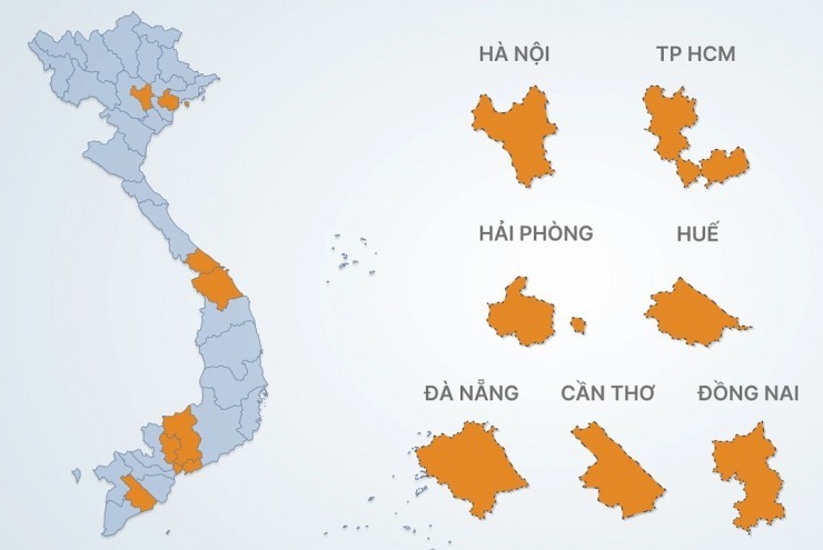 Quy mô 7 thành phố trực thuộc Trung ương