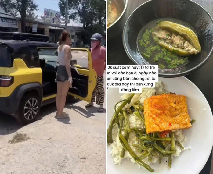 Trước đó, bài đăng bóc phốt về dĩa cơm 35.000 đồng với đậu hũ nhồi thịt, rau luộc khiến dư luận quan tâm