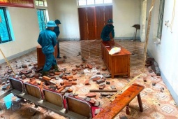 Một xã thiệt hại hơn 12 tỉ đồng sau trận mưa đá kéo dài 30 phút