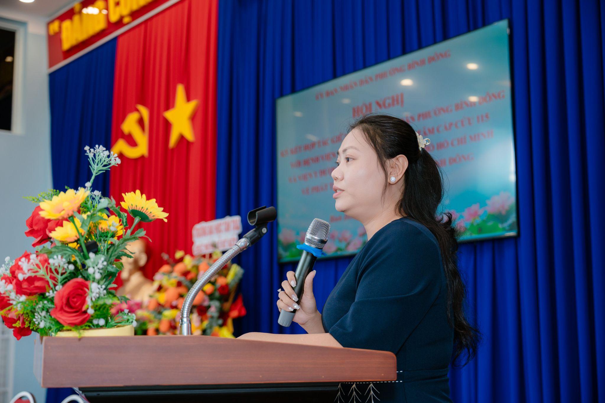 Bà Vũ Yến Oanh - Phó Chủ tịch UBND phường Bình Đông kỳ vọng mô hình hợp tác công - tư sẽ mang lại nhiều giá trị thiết thực cho người dân địa phương.