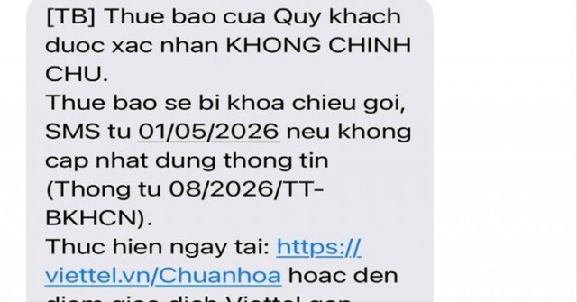 Xác thực thông tin thuê bao: Hàng nghìn SIM đã bị khoá do... không chính chủ