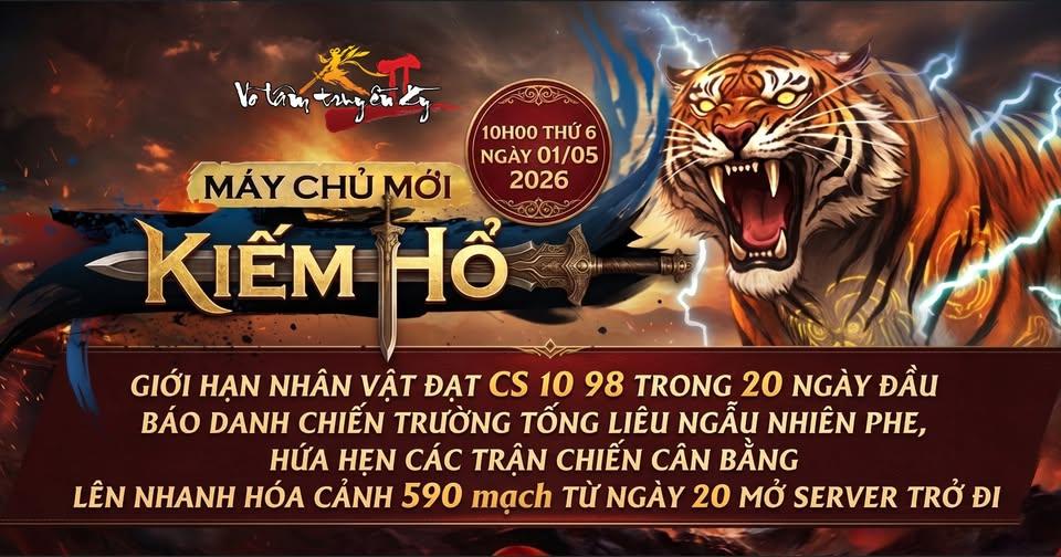 Võ Lâm Truyền Kỳ II ra mắt server Kiếm Hổ: ngập tràn phúc lợi tân thủ - 1