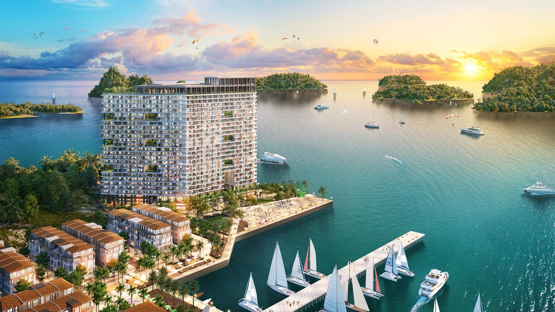 Căn hộ Thanh Long tọa lạc tại vị trí biệt lập, kiến tạo không gian “chữa lành” gần gũi với thiên nhiên. Ảnh: Sun Group.