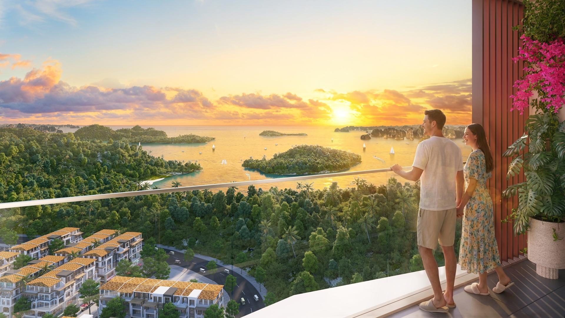 Căn hộ Thanh Long sở hữu tầm nhìn “tuyệt đối điện ảnh” hướng biển. Ảnh: Sun Group.