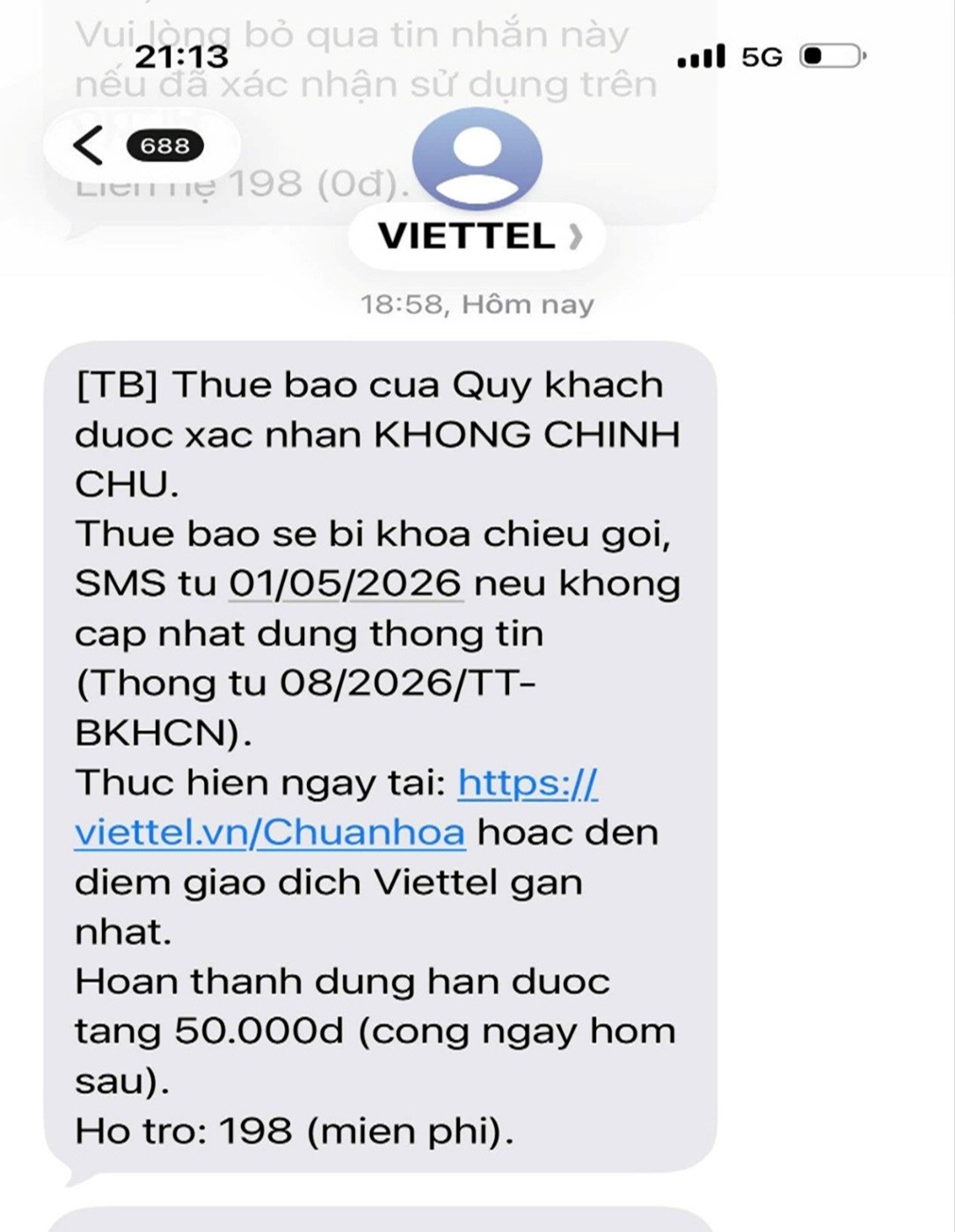 Một SIM bị khóa vì người đứng tên thuê bao chọn "không sử dụng" trên VNeID, mà người đang thực sử dụng lại không chuẩn hóa thông tin về đúng bản thân mình trong vòng 5 ngày.