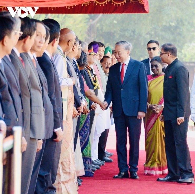 Tổng thống và Thủ tướng Ấn Độ chủ trì lễ đón Tổng Bí thư, Chủ tịch nước Tô Lâm - 10
