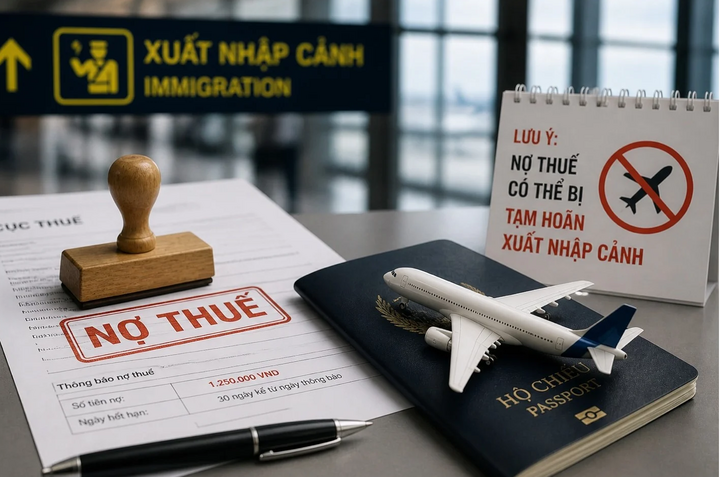Đề xuất tạm hoãn xuất cảnh với người nộp thuế không còn hoạt động tại địa chỉ đăng ký kinh doanh, còn nợ thuế từ 1 triệu đồng đang gây xôn xao dư luận. (Ảnh minh họa)