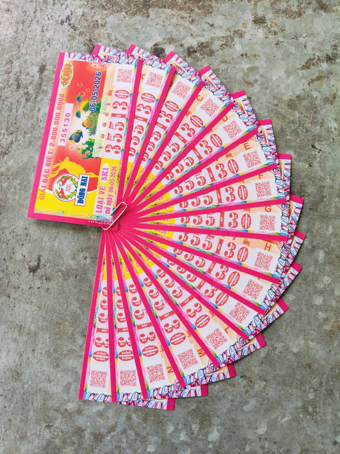 Xổ số miền Nam ngày 6-5 mở thưởng đối với vé số của 3 đài là Cần Thơ, Sóc Trăng và Đồng Nai. Ảnh: ĐLVS Thành Phát