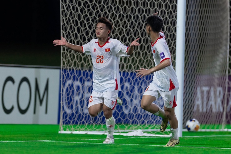 Bàn thắng duy nhất của Quang Hưng. Ảnh: AFC