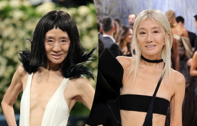 Vera Wang dự Met Gala 2025 và năm nay (ảnh phải). Ảnh: Harper's Bazaar