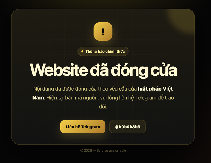 Website thiaphim.net đã đóng cửa
