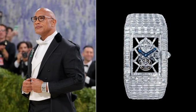 Dwayne Johnson đeo đồng hồ hơn 3 triệu USD. Ảnh: Met, Jacob &amp; Co