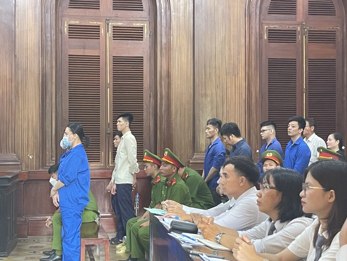 Các bị cáo tại phiên xử hồi tháng 6-2025
