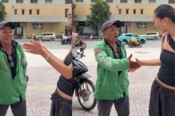 2 khách Tây vui như Tết khi gặp anh xe ôm nói tiếng Anh như gió, biết cả từ lóng