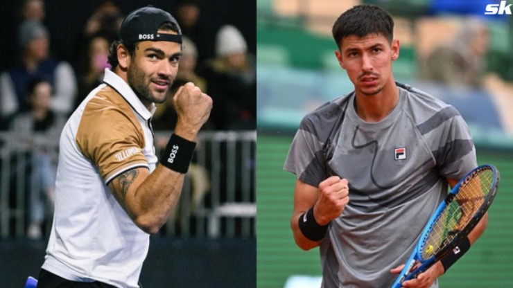 Berrettini (bên trái) có lợi thế thi đấu trên sân nhà
