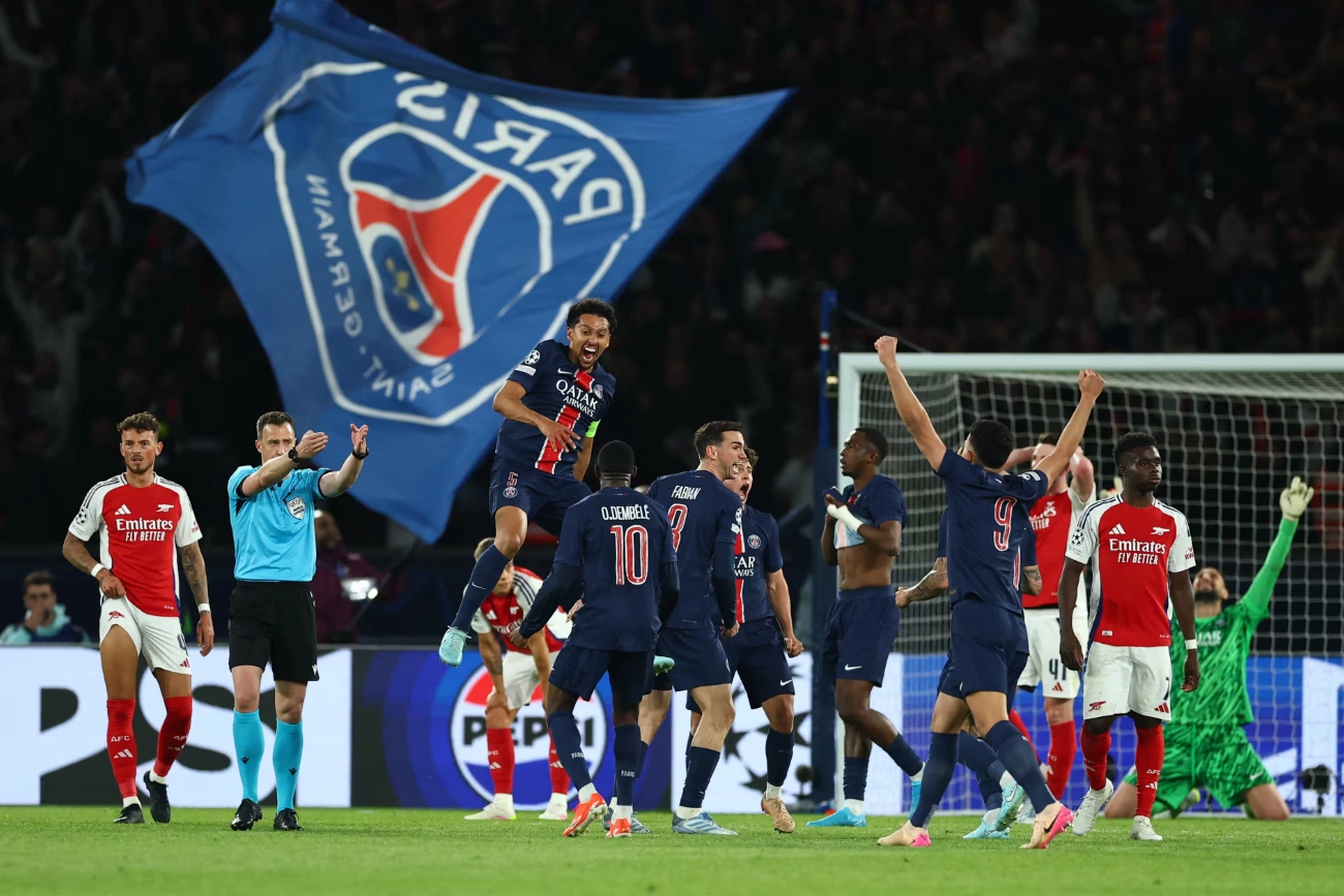 Mùa trước, Arsenal được đánh giá cao hơn nhưng PSG là đội giành chiến thắng