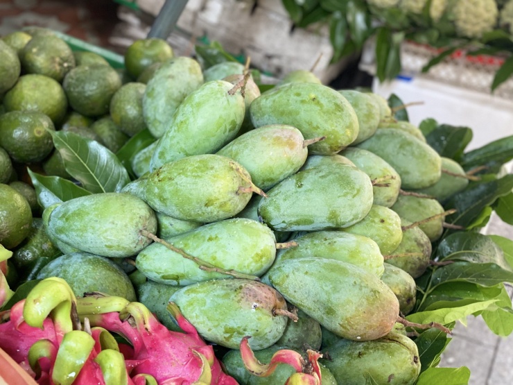 Xoài hạt lép đang bán tràn ngập thị trường, được nhiều người tiêu dùng ưa chuộng bởi có vị ngọt, thơm ngon, giòn và điểm khác biệt là hạt lép, dày thịt, ít xơ.