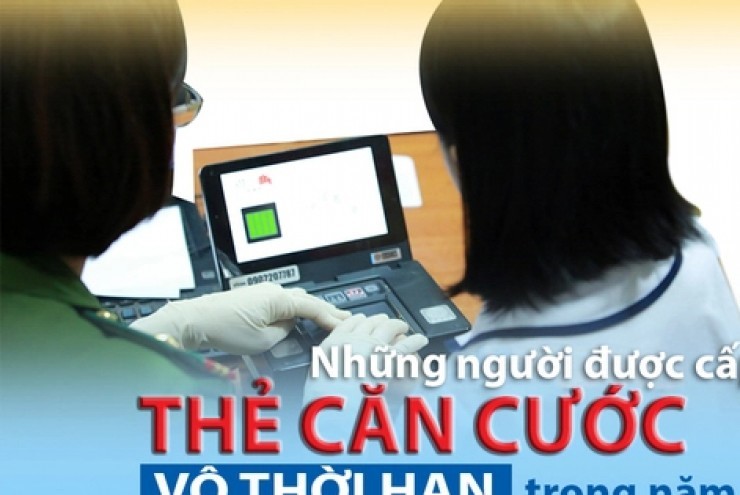 Những người được cấp thẻ căn cước vô thời hạn trong năm 2026
