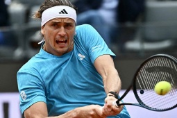 Tennis đỉnh cao Rome Open: Zverev thắng chật vật, nhà vô địch SEA Games hạ sao Trung Quốc