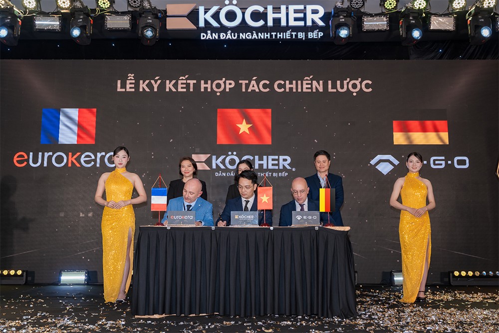 Köcher đã kí kết hợp tác chiến lược toàn diện cùng EuroKera và E.G.O