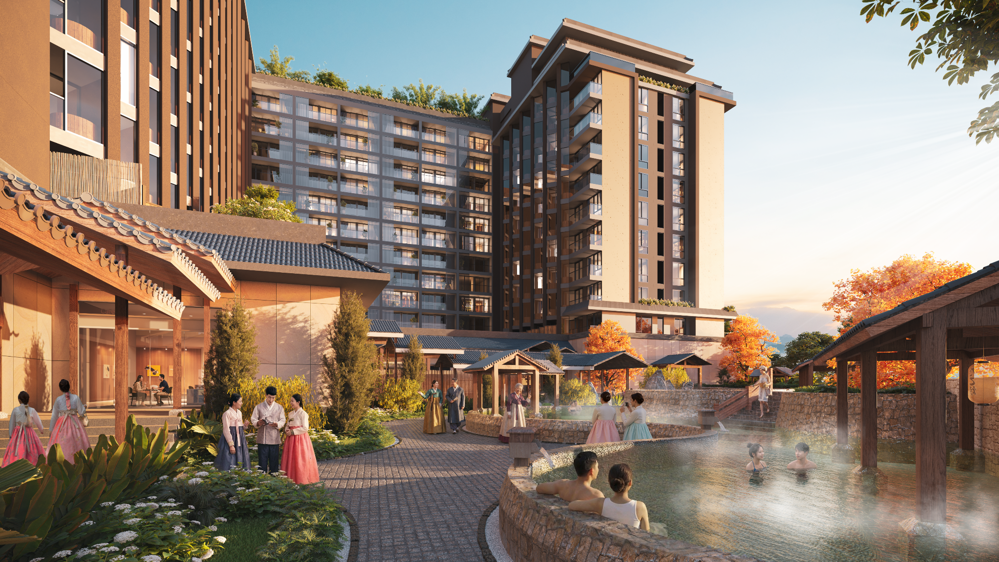 Đặc quyền trị liệu giữa thiên nhiên tại Oncheon Onsen.
