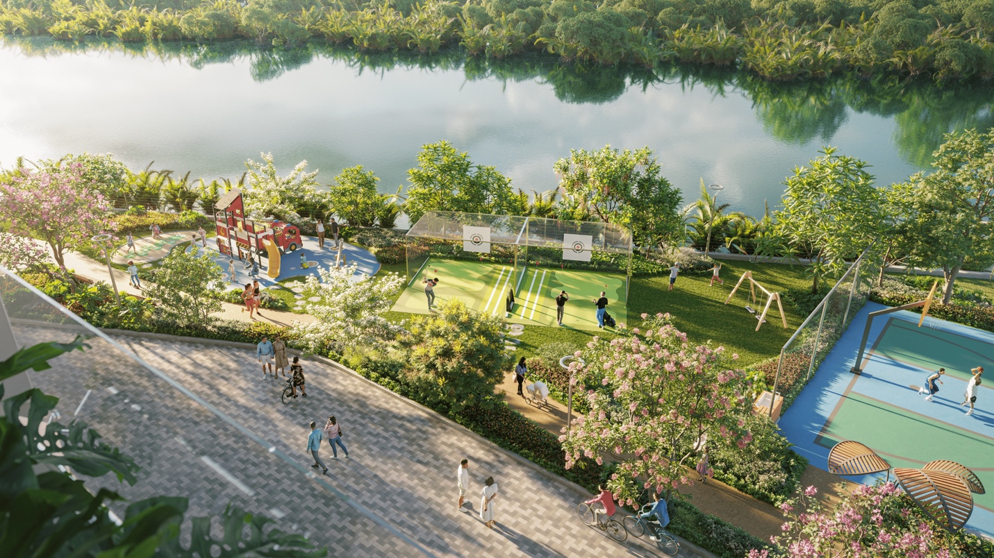 Trellia Cove dung hòa được sự hồn nhiên của con trẻ, sự năng động cho bố mẹ và cả sự thanh tĩnh cho ông bà.