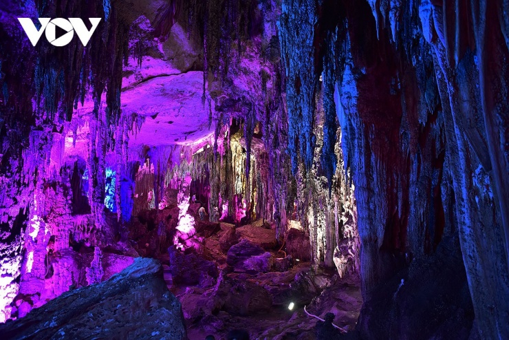 Không gian ấy còn mang một “âm thanh” rất riêng, huyền ảo và kỳ bí.&nbsp;Đứng giữa lòng động, du khách có thể cảm nhận rõ những âm vang vọng lại từ vòm đá cao vút, những thanh âm ngân dài, khi trầm, khi bổng, như một bản hòa âm tự nhiên, góp phần làm sâu thêm trải nghiệm nơi miền đá cổ.