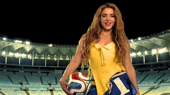 Shakira trong MV. Ảnh: FIFA