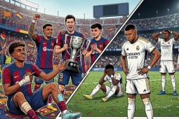 Barcelona "chấp" Yamal vẫn trên cơ Real, Arsenal sắp đá trận derby căng nhất mùa giải (Clip 1 phút)