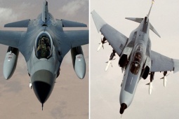 Tiêm kích F-4 Iran giao chiến F-16 Mỹ trong không phận Saudi Arabia