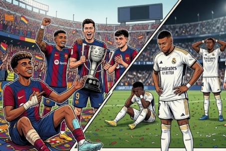 Barcelona "chấp" Yamal vẫn trên cơ Real, Arsenal sắp đá trận derby căng nhất mùa giải (Clip 1 phút)