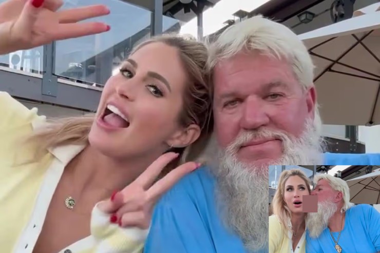 John Daly&nbsp;và màn thân mật hơi quá đà với người mẫu&nbsp;Karin Hart
