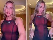 "Nữ hoàng tennis" Sabalenka lại đốt mắt khán giả với trang phục xuyên thấu