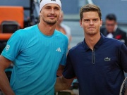 Tennis đỉnh cao Rome Open: Zverev gặp hiểm họa, “truyền nhân Nadal” so tài Arnaldi