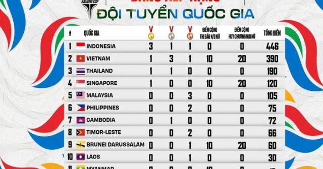 Giải eSports Đông Nam Á cấp độ đội tuyển quốc gia: Việt Nam top 2, sau Indonesia