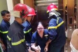 Giải cứu 7 phụ nữ mắc kẹt trong thang máy thẩm mỹ viện ở TPHCM