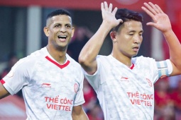 Video bóng đá Hà Tĩnh - Thể Công Viettel: Cú đúp Bùi Tiến Dũng, củng cố ngôi nhì (V-League)